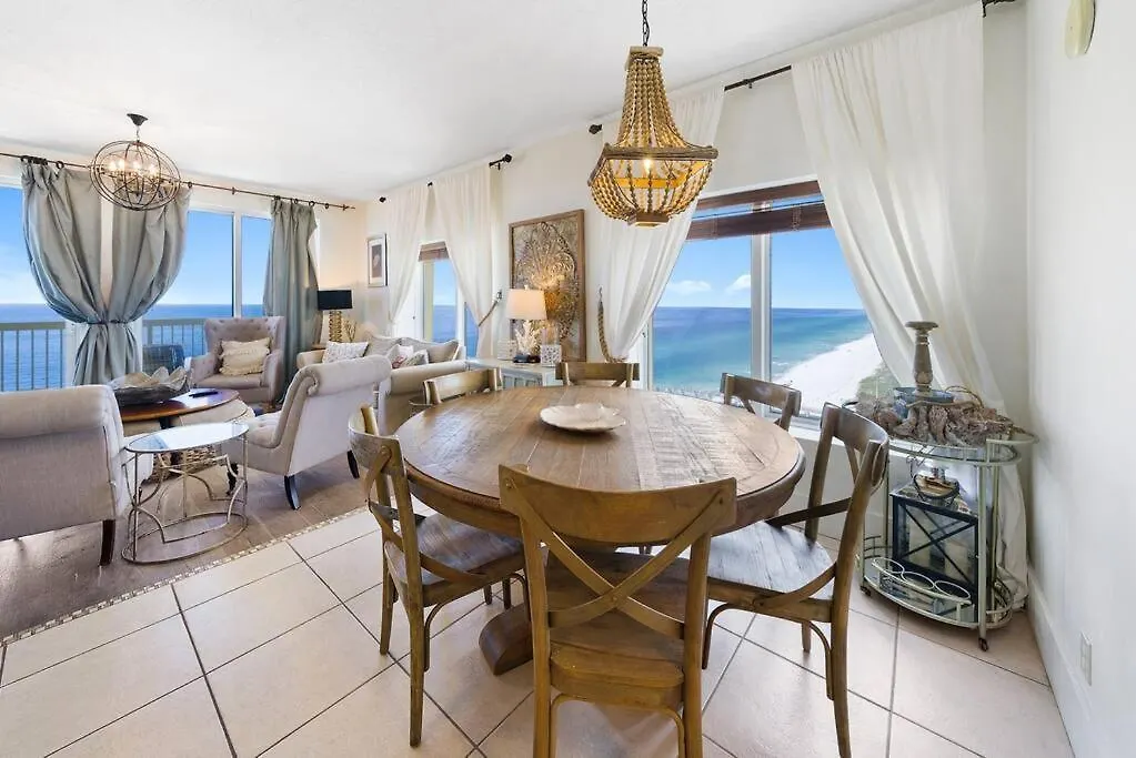 Calypso 2109 West Corner Unit With Incredible Gulf Views For Miles Villa Panama City Beach